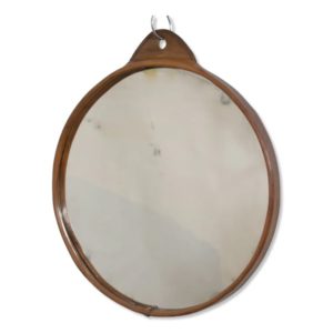Miroir vintage cuir 1950