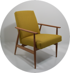 Paire de fauteuils vintage 1960, restauré