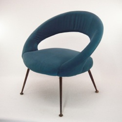fauteuil italien de Gastone Rinaldi, 1960 vintage restauré