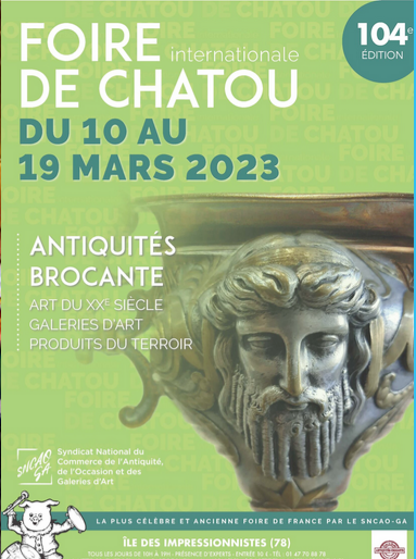 Foire de Chatou Du 10 au 19 Mars 2023, Ile des Impressionnistes à Chatou (78400) de 10h à 19h.